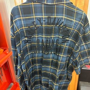 Harley button down short sleeve